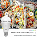 Miniatyrbild 2 av 5: USB Laddningsbar Glödlampa med Fjärrkontroll, 7W LED Batteridriven Glödlampa, E27 Touch-Dimbar Glödlampa med Timerfunktion, Utomhus Camping Nödsituation
