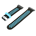 Miniatyrbillede 5 af 5: Sportrem 2 Farver Åndbar Silikonbånd Justerbar Udskiftningsarmbånd til Garmin Fenix 7X 6X 5X Sort Blå[C]