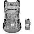 Pikkukuva 1 / 5: Reput Ultralight Packable 20l Taitettava Matka- ja Vaellusreppu Harmaa (C)