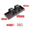 Miniatyrbild 4 av 5: 2-pack RC Plastbatterifack Batterilåda Fäste för 1/8 1/10 Axial SCX10 Traxxas TRX4 D90 RC