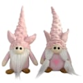 Miniatyrbillede 1 af 5: Nisse Plysdyr, Plysset Gris Dukke, Håndlavet Dekoration Ansigtsløs Dukke Pink Dværg Figur, Hjem Des
