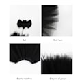Miniatyrbillede 5 af 5: 4 stk. Piger Halloween Cosplay Kostume Klæd dig ud Kjole Sort Mesh Skørt med Pandebånd Bat Wing Wand Halloween Party Cosplay Props[C]