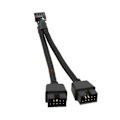 Miniatyrbilde 1 av 5: Hovedkort USB 2.0 9-pins Header 1 til 2 Utvidelseshub Splitter Adapter Konverter