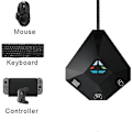 Miniatyrbild 2 av 5: Mus- och tangentbordskonverterare, USB-anslutning, tangentbords- och musadapter för PS3, NS Switch black