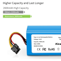 Miniatyrbillede 3 af 5: 14,4V 2600mAh Batteri til Conga Excellence 1390 Robotstøvsuger