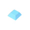 Miniatyrbilde 5 av 5: 20 stk DSA-profil 1U 1X Ugraverte PBT Blanke Tastlokk for Mekanisk Tastatur White Transparent