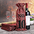 Miniatyrbillede 5 af 5: 1 til 10 Jutevinsposer Blind Smagning af Vin, Vinsposer Bryllupsbordnumre, Vinsmagningspåser, Fest
