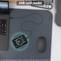 Miniatyrbilde 2 av 5: USB RFID Skrivebords-ID-kortleser Kontaktløs kortleser black