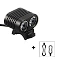 Miniatyrbilde 3 av 3: 8000 Lumen XM L2 LED Sykkel Foran Hodelykt Svart