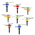 Miniatyrbild 1 av 5: 8-pack Dragsnöre Helikopter Leksak Inomhus Utomhus Trädgård Gräsmatta Färgglad Mini Helikopter Flygplan Leksak Småbarn Pojkar Flickor Present 8pcs