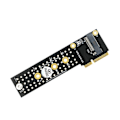 Miniatyrbild 1 av 5: M.2 (NGFF) NVME SSD till Mini PCIe Konverterkort Mini PCI-E till M.2 M-Key Adapter Msata till M.2 B+M Ke Black