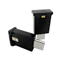Miniatyrbild 1 av 5: Mini USB-C LED RGB-lampa med justerbar ljusstyrka, 8 färgväxlande för bil, bärbara datorer, tangentbord, atmosfärisk nattlampa Black