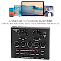 Miniatyrbild 4 av 5: V8 Ljudkort Audio Set Interface Extern USB Live Mikrofon Ljudkort Bluetooth-funktion för Co