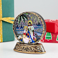 Miniatyrbillede 1 af 2: 1 stk Julekugle Lanterne LED Lys Vand Glitrende Julemand Natlampe Dekoration Jesus