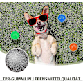 Miniatyrbild 3 av 5: 2025 Lämplig 3-PACK pipande Hundleksaksbollar, Hundar Tuggar Spikboll Tandrengöring för Små och Mellanstora Hundar I6(FCC)