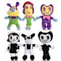 Miniatyrbillede 5 af 5: SSRGV Wekity Bendy Plys Sort & Hvid Bendy And The Ink Machine Udstoppede Legetøj Gave Til Børn Fans28cm