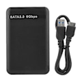 Miniatyrbillede 1 af 5: 2,5 tommer USB3.0 SATA3.0 Højhastigheds 6 Gbps Mobil Harddisk Kabinet Støtter 3 TB UASP Harddisk Kabinet Black