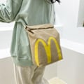 Miniatyrbillede 4 af 4: Realsitisk Mcdonalds Rygsæk/Messenger Sidetaske - Fastfood Gave Student Fritid Double shoulder bag