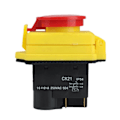 Miniatyrbild 3 av 5: 250V 16A IP54 Start-Stop-brytare med No-Volt-Release och Nödbrytare