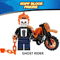 Miniatyrbillede 2 af 5: 8 stk. Ghost Rider Byggeklodser Actionfigurer Sæt Børn Fans Samlet Minifigurer Samleobjekter Legetøj Gave