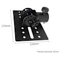 Miniatyrbild 5 av 5: Roterbar 35mm Metallfäste Tripod Stativ DJ Högtalarstativ Adapter Topplock Roterbar DJ Högtalarstativ Adapter Topplock