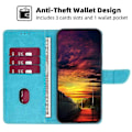 Miniatyrbillede 3 af 5: For Nokia G11 Plus 4G Flip PU Læder Wallet Case Stativ Kalveskind Struktur Telefon Cover Multicolor Style D