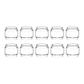 Miniatyrbilde 1 av 5: 10 stk Klare Bobleglassrør Mini Kopper For Zeus Sub Ohm Tank Reparasjonsdeler Tilbehør Transparent