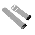 Miniatyrbilde 1 av 5: Erstatningsarmbånd 20mm Vanntett Myk Hurtigutløsning Silikonklokkearmbånd for Garmin Fenix 7S Grå[C]