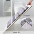 Miniatyrbilde 3 av 5: Mikrofiber Stripete Baderomsteppe Badematte (Lilla-Grå, 17\"x24\") Ekstra Tykk, Myk og Lusket, Absorberende, Maskinvaskbar, Antislipp Badematte for Ba
