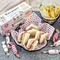 Miniatyrbild 3 av 3: 50 ark vaxpapper, vattentätt vaxpapper, matförpackningspapper för hamburgare, bröd, smörgåsar, snacks (25*21cm) (FMY) (C)