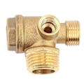 Miniatyrbillede 2 af 4: 1 Trevejs Kompressor Tjekventil Direkte Tilslutning Kompressor Tjekventil, Ventilport: 20mm 16mm 1[C] Yellow