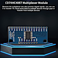 Miniatyrbild 3 av 5: 10 st 16-kanals Analog Multiplexermodul 74HC4067 CD74HC4067 Precismodul Digital Multiplexer MUX B