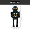 Miniatyrbild 4 av 4: Retro Robotfigur i Resin, Dekorativ Robotmodell, Nyhet Robotmodellering Ornament