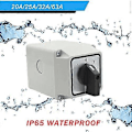 Miniatyrbild 3 av 5: Växelswitch 3 Positioner 8 Skruvterminaler Rotera Kam Växelswitch