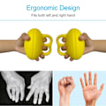 Miniatyrbild 5 av 5: Fingerboll Träningsboll Greppboll Stressbollar Hand Fingergrepp Stärkande Handövning (C)