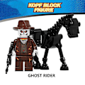 Miniatyrbillede 5 af 5: 8 stk. Ghost Rider Byggeklodser Actionfigurer Sæt Børn Fans Samlet Minifigurer Samleobjekter Legetøj Gave
