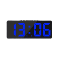 Miniatyrbild 1 av 5: Smart Stor Digital Väggklocka Appkontroll Tid/datum/&ljud Aktivera & Steglös Ljusstyrka & Volym Alarm Med Snooze Funktion Yw[C] Blue