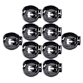 Miniatyrbillede 1 af 5: 10 stk Sorte CR2477 Knapcelsbatteri Stikkontakt Holder til 3V Knapcelsbatteri
