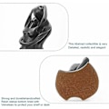 Miniatyrbild 3 av 5: Hartsfigur i Resin 28cm - Present till Bröllopsdag Jul - Kärleksfigur, Minimalistisk Staty Dekoration för Sovrum, Kontor (Svart 2)