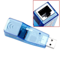 Miniatyrbild 5 av 5: Blå USB 2.0 Ethernet 10/100 Nätverks LAN RJ45 Adapterkort (C)