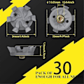 Miniatyrbild 2 av 5: Golfdubbar Set med 30 st Golfdubbar Ersättningsdubbar Nyckel Metallgänga Skruv 6 mm Dia Golfdubbar