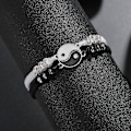 Miniatyrbild 3 av 4: Bästa Vän Armband För 2 Matchande Yin Yang Justerbart Snöre Armband (C)