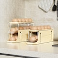 Miniatyrbild 3 av 4: Nyhet 3 Nivåer Äggbehållare för kylskåp, äggdispenser, ägghållare, äggförvaring för 17 ägg