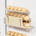 Miniatyrbild 4 av 4: Nyhet 3 Nivåer Äggbehållare för kylskåp, äggdispenser, ägghållare, äggförvaring för 17 ägg