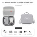 Dji Mini Transportväska 4k Bärbar Resväska För Dji Mini 2 / Se PU Leather (Grey) PU Leather (Grey) Shoulder Strap Style