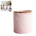 Nordic Desktop Marble Storage Container Ceramic Cosmetic Brush Pen Holder Cutlery Storage Holder Home Office Kitchen