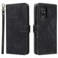 Doro 8100/8200 Plånboksfodral med Stativ och Rem, PU-läder Telefonfodral Black