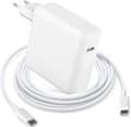 Miniatyrbillede 1 af 5: [2F]96W USB C hurtigoplader, Type-C strømadapter til MacBook Pro 16/15/14/13 tommer, iPad Pro 12.9/11 tommer, med 2M USB C til C kabel
