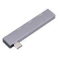 Miniatyrbild 3 av 4: 839 USB-C/Type-C hane till dubbel USB 2.0+USB 3.0 hona-adapter Silver