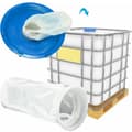 Miniatyrbillede 1 af 6: [2F]4 stk. Nylon IBC Filter, IBC Tank Filter Nylon Hættefilter, Regnvandsfilter, Vaskbart Nylon Hættefilter, Erstatningsfilter til IBC Regnvandstank 4pcs